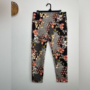 SlimSation by Multiples Pull-on Ankle Leggings Size Petite Large